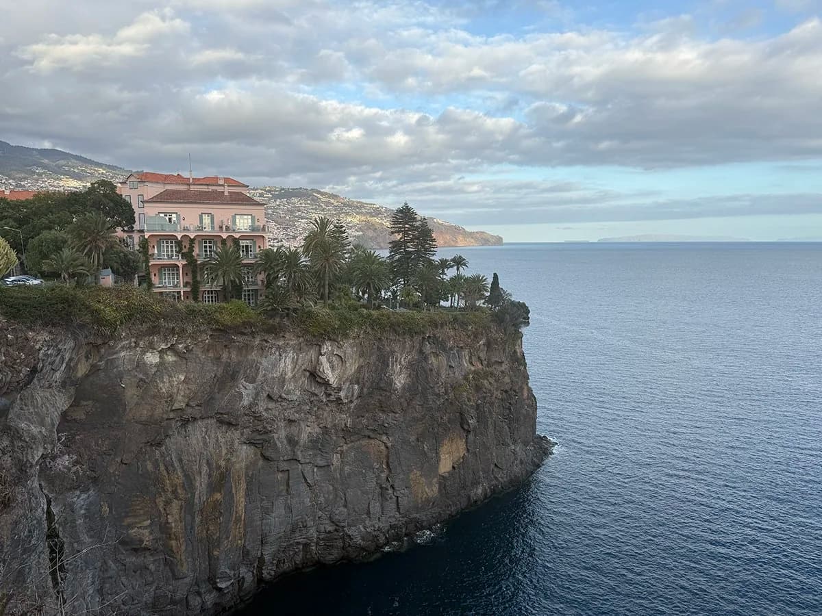 Rebecca's view while traveling